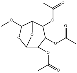 .beta.-D-Glucopyranose, 1,6-anhydro-6-C-methoxy-, triacetate, (R)- 结构式