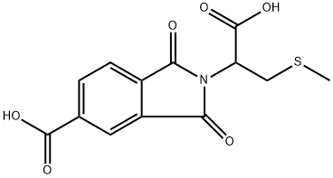 2-(1-羧基-2-(甲硫基)乙基)-1,3-二氧代异吲哚啉-5-羧酸 结构式