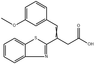 3-(苯并[D]噻唑-2-基)-4-(3-甲氧基苯基)丁-3-烯酸 结构式