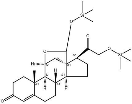 Aldosterone, bis(O-trimethylsilyl-) 结构式