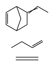 5-亚乙基双环[2.2.1]庚-2-烯与1-丁烯和乙烯的聚合物 结构式