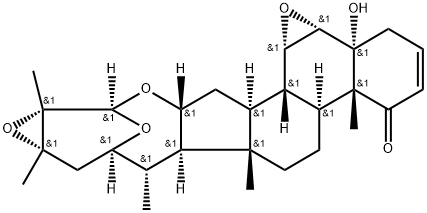 (22R,24S,25S,26R)-6α,7α:16α,26:22,26:24,25-Tetraepoxy-5-hydroxy-5α-ergost-2-en-1-one 结构式