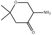 5-amino-2,2-dimethyltetrahydro-4H-pyran-4-one 结构式