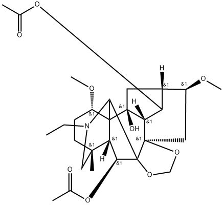 14-O-ACETYLDICTYOCARPINE 结构式