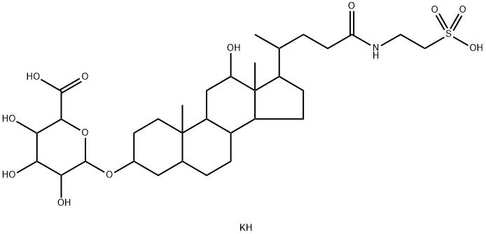 12-Hydroxy Taurolithocholic Acid O-3-Glucuronide Dipotassium Salt 结构式