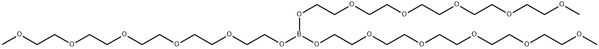 三[2-[2-[2-[2-(2-甲氧基乙氧基)乙氧基]乙氧基]乙基]]原硼酸酯 结构式