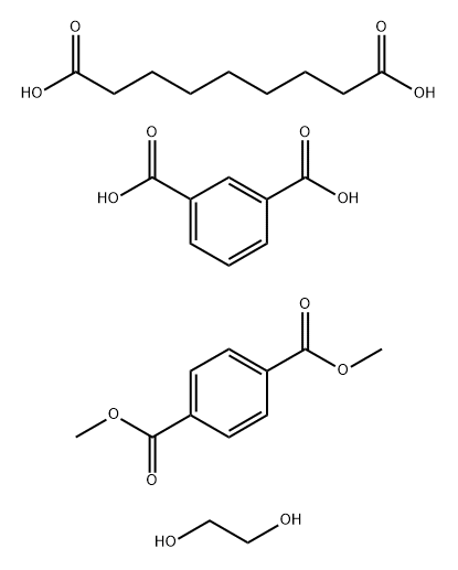二甲基-1,4-苯二羧酸酯与壬二酸、1,3-苯二甲酸和1,2-乙二醇的聚合物 结构式