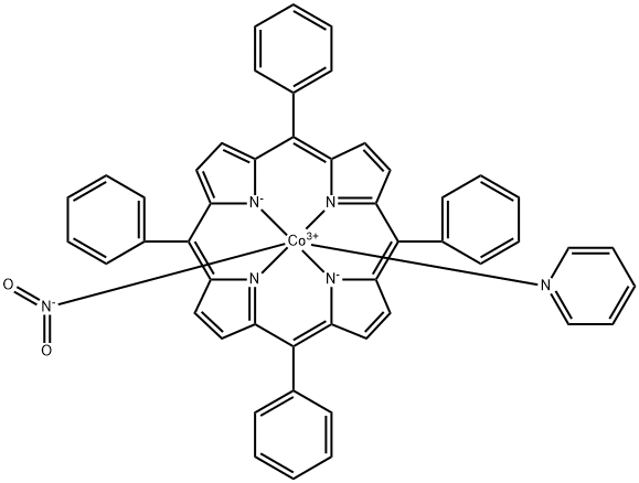 Nitro(pyridine)(5,10,15,20-tetraphenylporphyrinato)cobalt 结构式