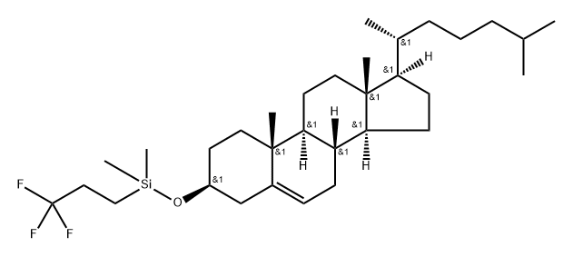 3β-[[(3,3,3-Trifluoropropyl)dimethylsilyl]oxy]cholest-5-ene 结构式