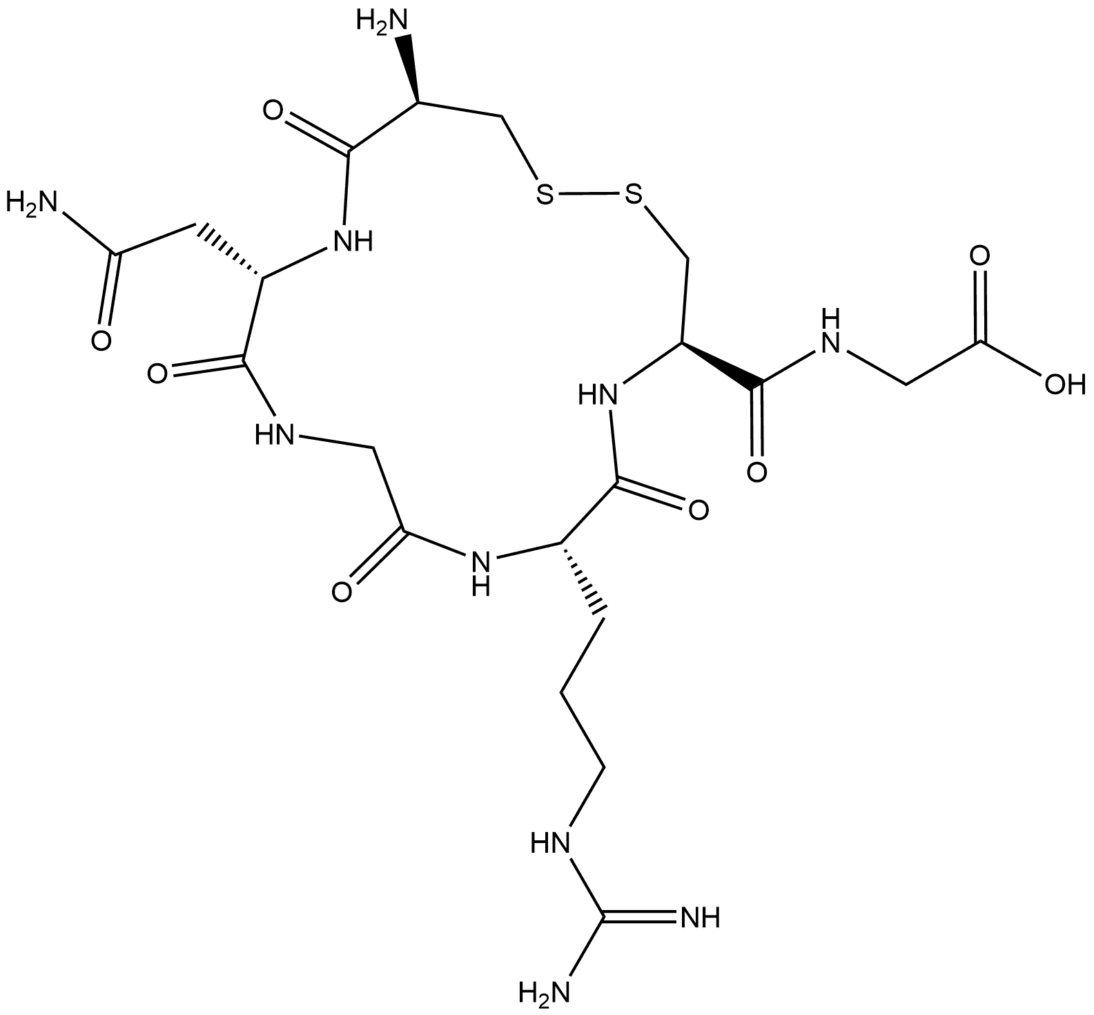 靶向CD13多肽 结构式