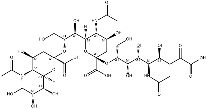 N-乙酰神经氨酸三聚体Α(2-8) 结构式