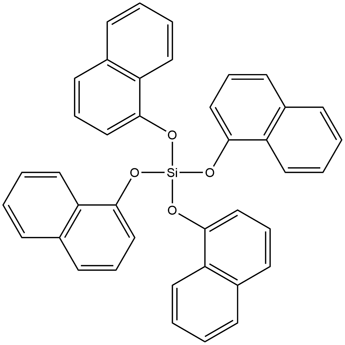 1-Naphthyl silicate, (C10H7O)4Si 结构式