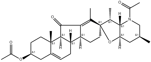 JERVINE, N-ACETYL-, ACETATE 结构式