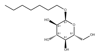 α-D-Glucopyranoside, heptyl 结构式