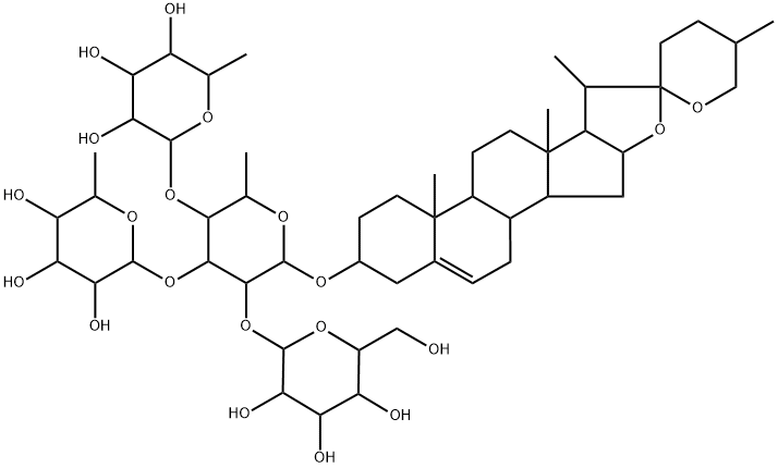 重楼皂苷 F 结构式