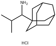 1-(adamantan-1-yl)-2-methylpropan-1-amine hydrochloride 结构式