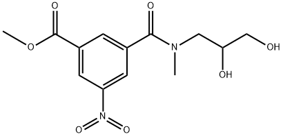 5-硝基异钛酸-(2,3-二羟基-N-甲基丙基)-酰胺甲酯 结构式