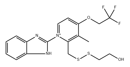 1-(1H-benzo[d]imidazol-2-yl)-2-(((2-hydroxyethyl)disulfaneyl)methyl)-3-methyl-4-(2,2,2-trifluoroethoxy)pyridin-1-ium