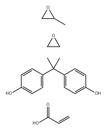 丙氧基化乙氧基化双酚A二丙烯酸酯 结构式