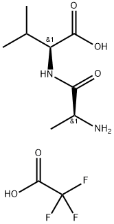 (S)-2-((S)-2-氨基丙酰胺基)-3-甲基丁酸 2,2,2-三氟乙酸盐 结构式