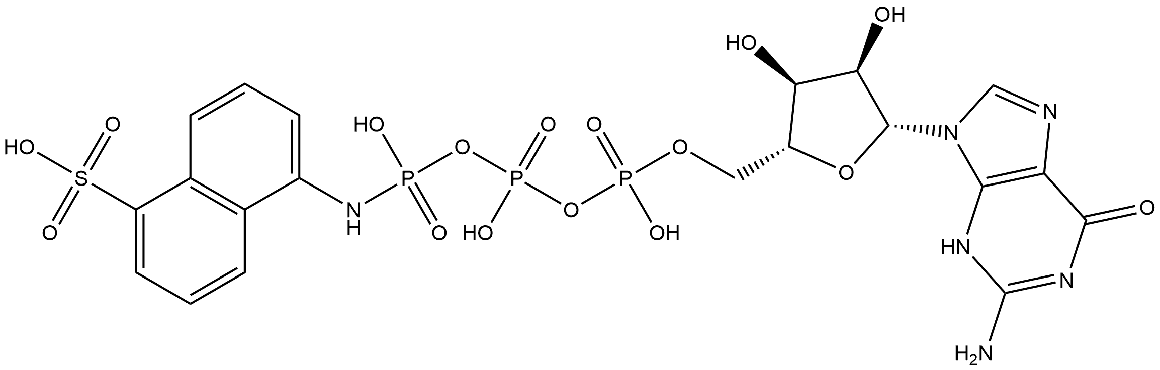 GTP-γ-AmNS 结构式