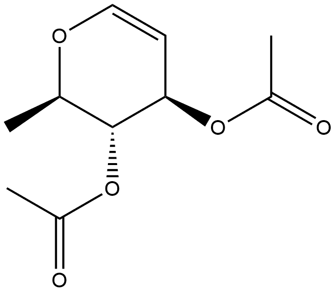 D-鼠李二乙酸酯 结构式