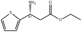 2-Thiophenepropanoic acid, β-amino-, ethyl ester, (βR)- 结构式