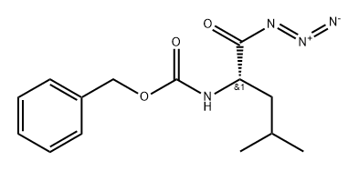 Carbamic acid, N-[(1S)-1-(azidocarbonyl)-3-methylbutyl]-, phenylmethyl ester 结构式