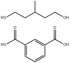 聚[(3-甲基-1,5-戊二醇)-ALT-(间苯二甲酸)] 结构式