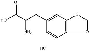2-氨基-3-(苯并[D][1,3]二恶酚-5-基)丙酸盐酸盐 结构式
