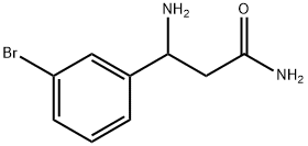 3-氨基-3-(3-溴苯基)丙酰胺 结构式