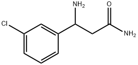 3-氨基-3-(3-氯苯基)丙酰胺 结构式