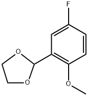 2-(5-fluoro-2-methoxyphenyl)-1,3-dioxolane 结构式