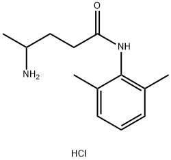 4-氨基-N-(2,6-二甲基苯基)戊酰胺盐酸盐 结构式