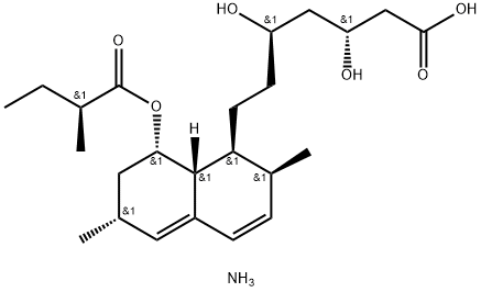 Lovastatin acid ammonium salt 结构式