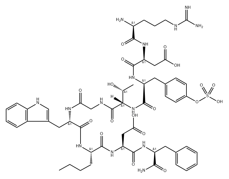 cholecystokinin (25-33), Thr(28)-Nle(31)- 结构式