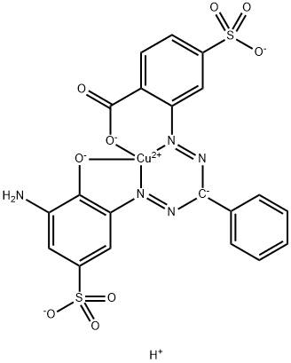 COPPERFORMAZONEBLUEOF4-SULPHOANTHRANILICACID 结构式