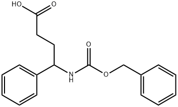 4-Benzyloxycarbonylamino-4-phenyl-butyric acid 结构式