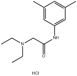 Acetamide, 2-(diethylamino)-N-(3,5-dimethylphenyl)-, hydrochloride (1:1) 结构式