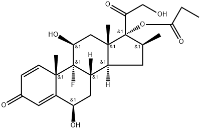 6 beta-hydroxybetamethasone 17-propionate 结构式