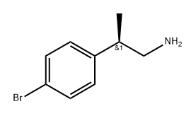 Benzeneethanamine, 4-bromo-β-methyl-, (βR)- 结构式