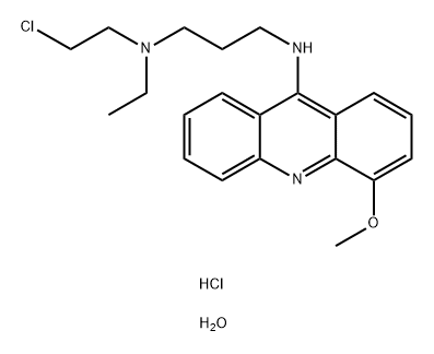 1,3-Propanediamine, N1-(2-chloroethyl)-N1-ethyl-N3-(4-methoxy-9-acridinyl)-, hydrochloride, hydrate (2:4:1)