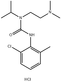 1-(6-Chloro-o-tolyl)-3-(2-(dimethyl-amino) ethyl)-3-isopropylurea hydrochloride 结构式