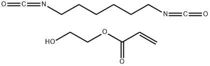 2-丙烯酸与2-羟基乙酯和1,6-二异氰酸根合己烷的聚合物 结构式