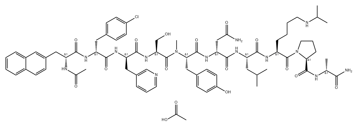 Abarelix (acetate) 结构式