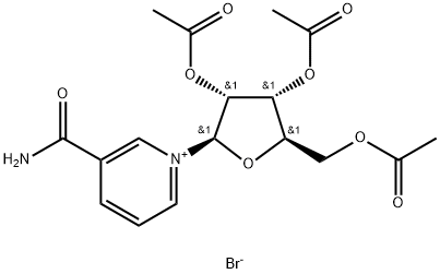 2,3,5-三-氧-乙酰基-Β-D-烟酰胺核苷溴代物 结构式