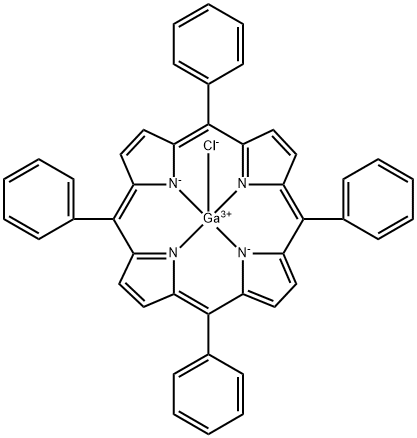 gallium(III) 5,10,15,20-(tetraphenyl)porphyrin chloride 结构式