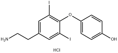 3ˊ,5ˊ-二碘甲状腺乙胺盐酸盐 结构式