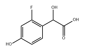 Benzeneacetic acid, 2-fluoro-α,4-dihydroxy- 结构式