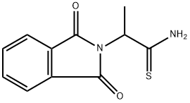 2-(1,3-二氧代异二氢吲哚-2-基)丙硫代酰胺 结构式